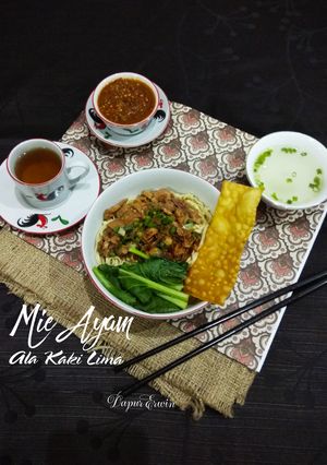 Foto resep Mie Ayam Ala Kaki Lima