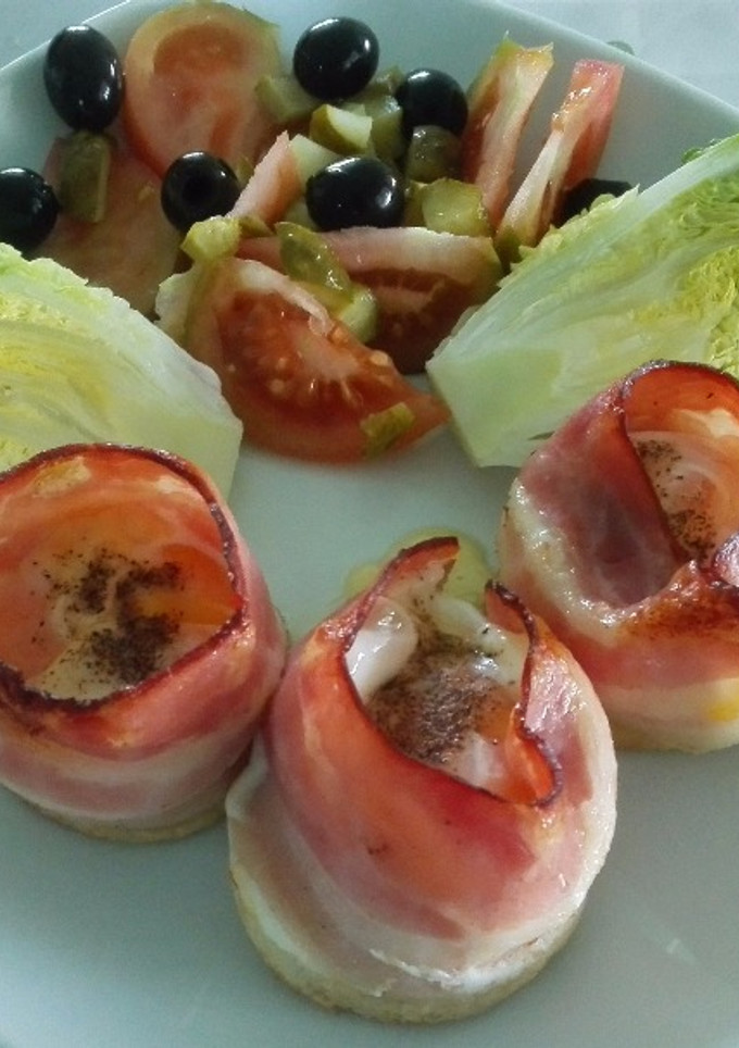Una foto de Forma diferente de comer unos huevos con bacon