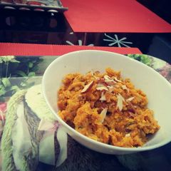 A picture of Gajar ka halwa.