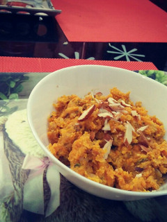 A picture of Gajar ka halwa.