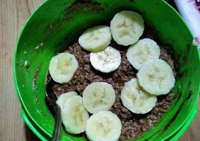 Delicious chocolate porridge