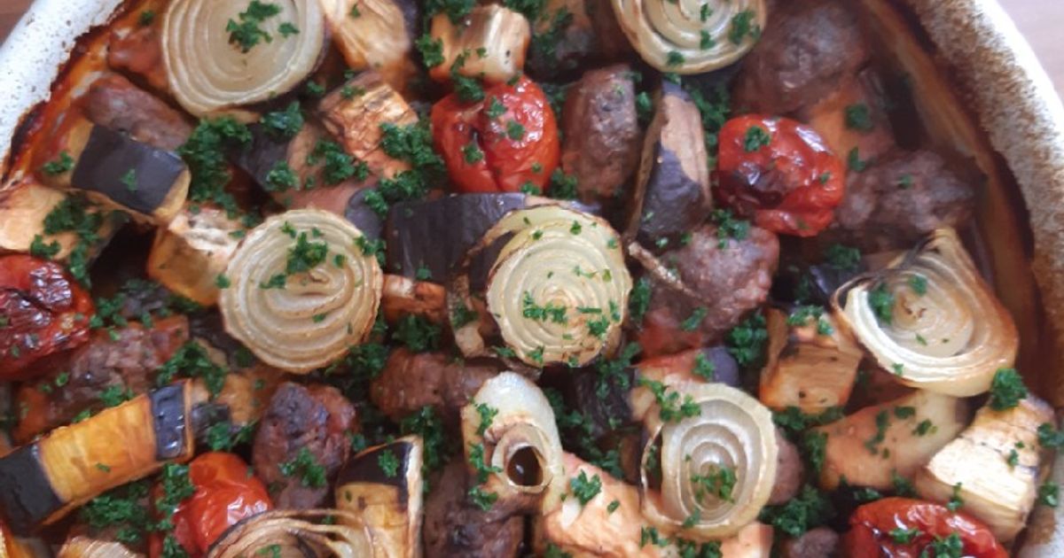 Kleine Frikadellen Mit Auberginen Gemüse Im Backofen Rezept von Katia ... Kleine Frikadellen Mit Auberginen Gemüse Im Backofen Rezept von Katia ...