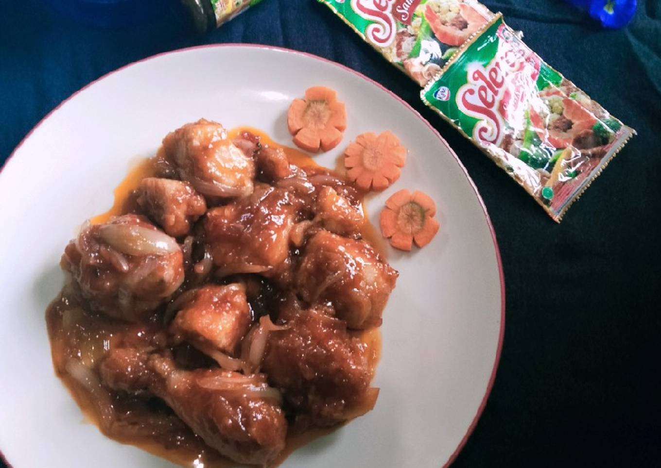 Ayam goreng saos tiram kobe🍗