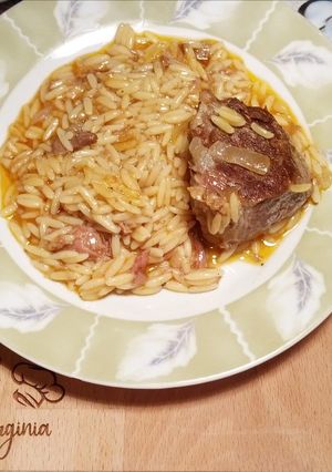 O poză a rețetei Carne de vițel cu orz.