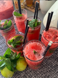 A picture of Watermelon Elderflower Lemonade.
