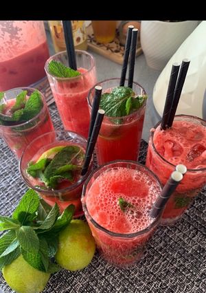 A picture of Watermelon Elderflower Lemonade.