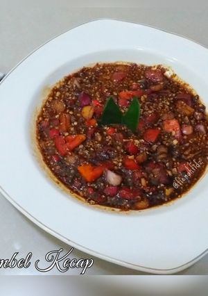 Foto resep Sambel Kecap bumbu kacang