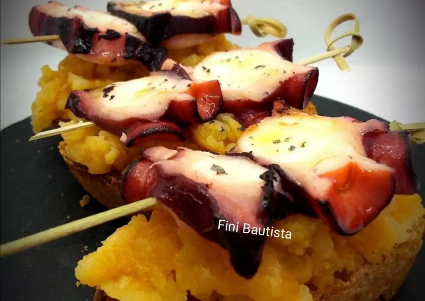 Pincho o tapa de pulpo