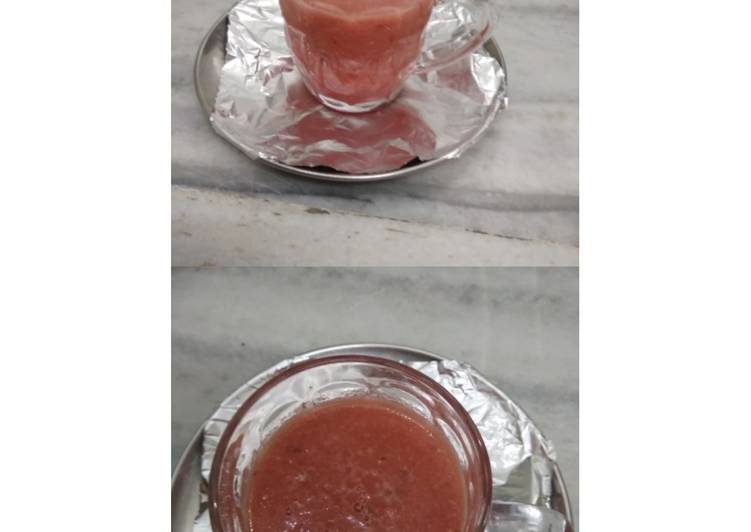 Steps to Prepare Homemade Watermelon Juice