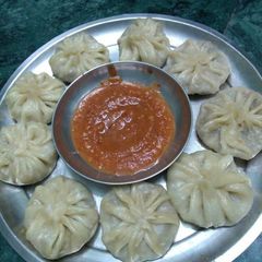 A picture of Veg momos.