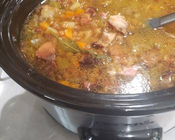 Fresh, Making Recipe Crock pot leftover bone in ham lentil soup Delicious and Healthy