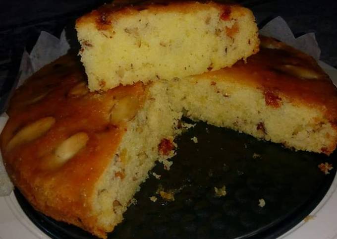 Recipe of Homemade Rich Almond CAKE #foodies&friends I love MEETHA