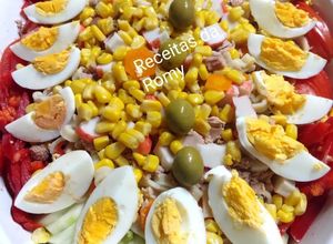 Foto de Salada de Massa com Atum e Ovo