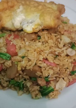 Foto resep Nasi goreng pelangi