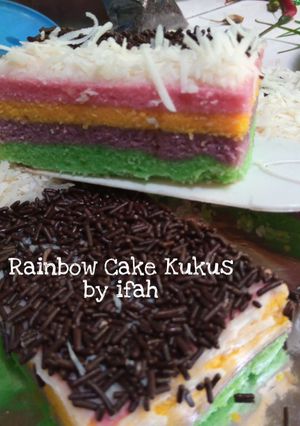 Foto resep Rainbow Cake Kukus