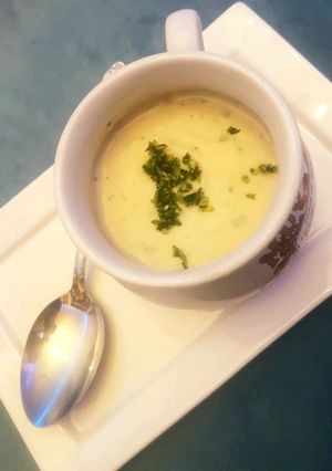 Una foto de Sopa crema de papa