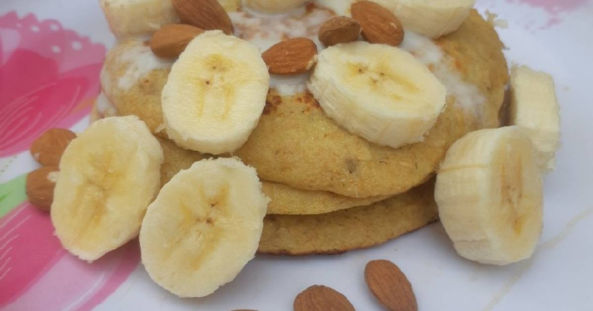 Pancakes de banana Receta de Mel Rivadero NEC Cookpad