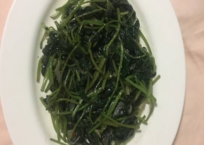 Ini dia! Resep memasak Tumis daun ubi  istimewa