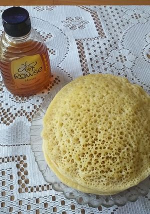 صورة لوصفة بغرير بدون اختمار 😋😋😋