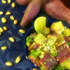 A picture of Farali sweet potato.