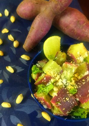 A picture of Farali sweet potato.