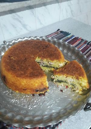 عکسی از دستور ته چین مرغ و اسفناج