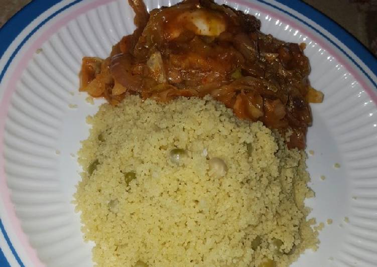 Recipe of Homemade Cous-cous &amp; vegetable sauce