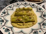 Una foto de pimiento verde de asar