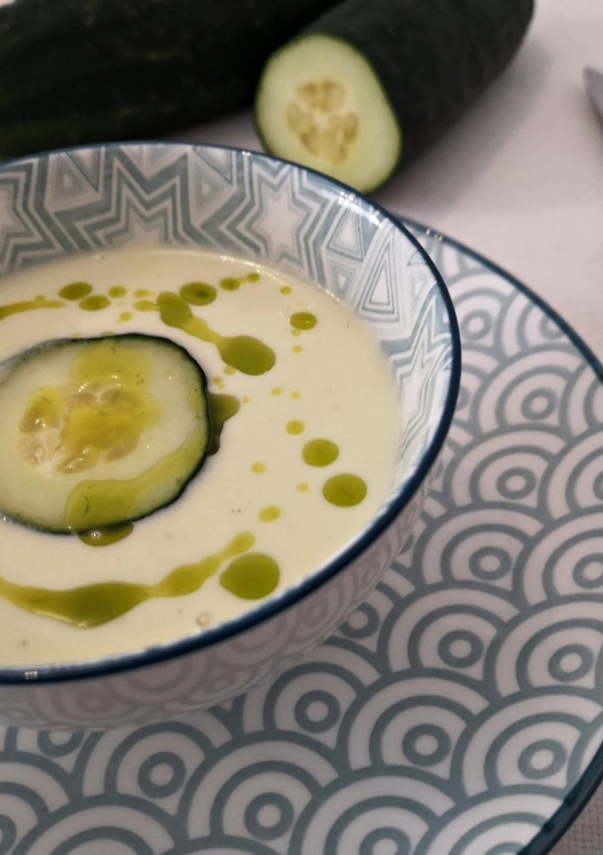 Una foto de Sopa de pepino