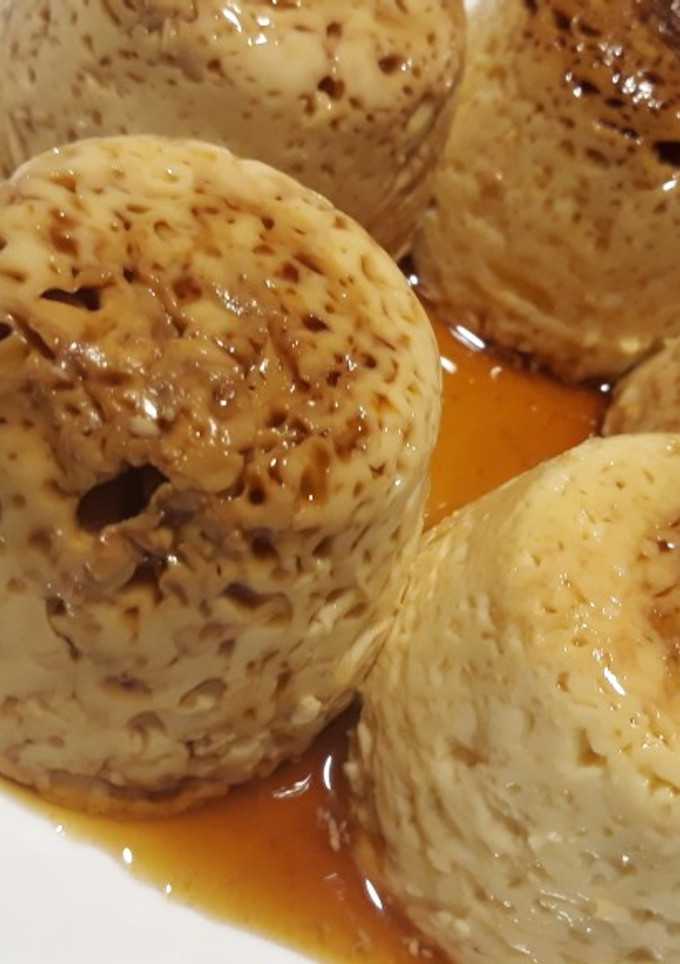 Una foto de Flan de huevo al microondas
