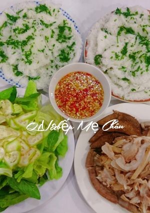 Hình của món Bánh hỏi lòng heo.