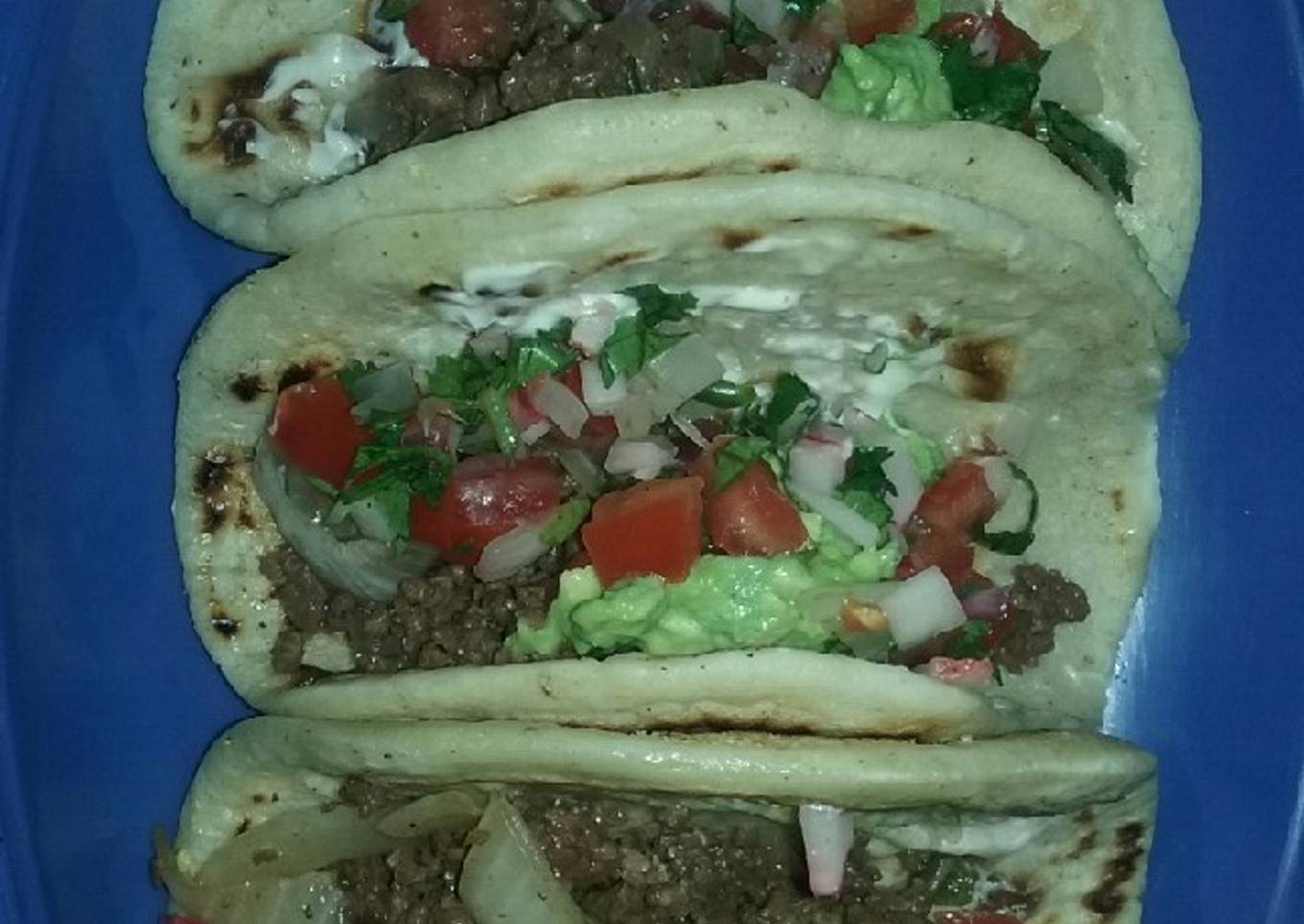 Tacos de carne molida