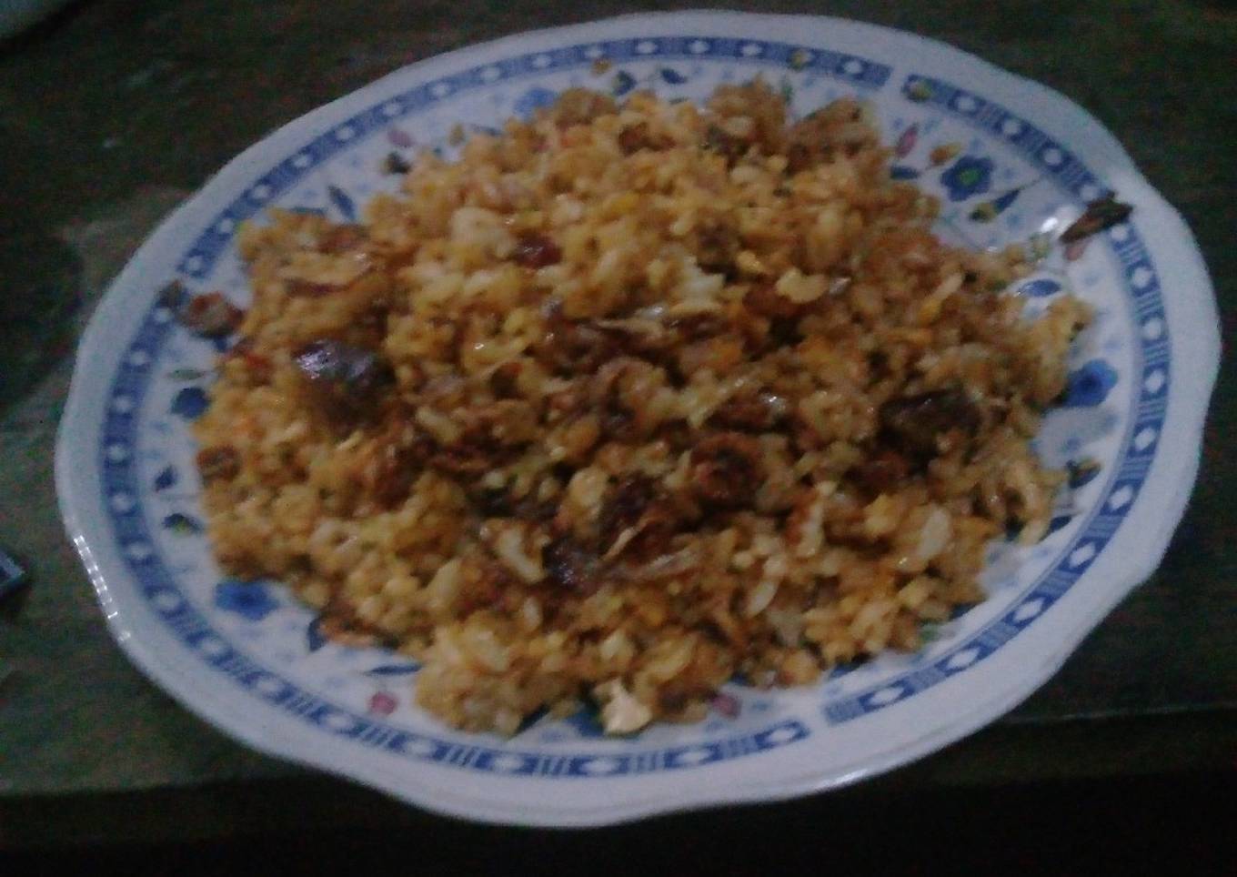Nasi goreng ati ampela simple