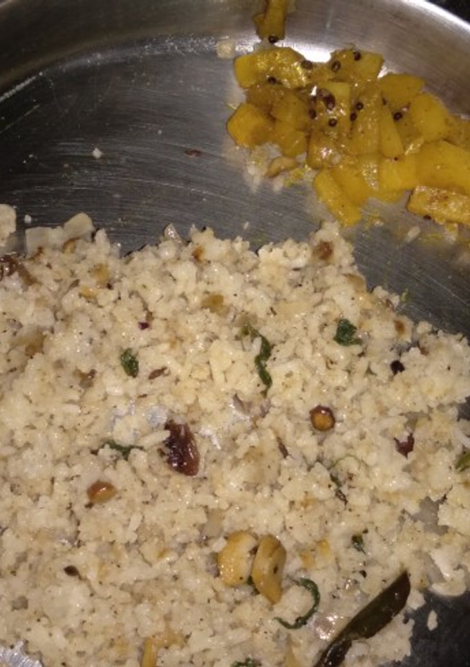 பூண்டு மற்றும் மிளகு சாதம் with உருளைக்கிழங்கு (Poondu milagu sa செய்முறை முக்கிய புகைப்படம்