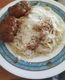Κεφτεδάκια κοκκινιστά με μακαρόνια 🍝!!!!