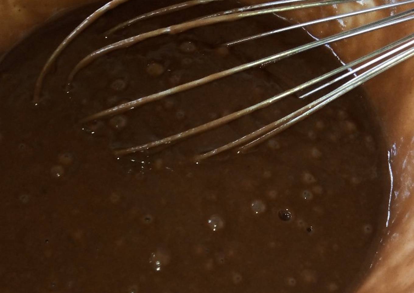 Chocolate cake batter