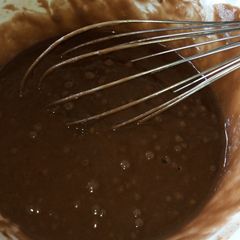 A picture of Chocolate cake batter.