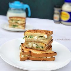 Egg and mayo sandwich A picture of Egg and mayo sandwich.