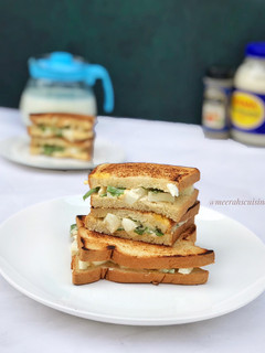 A picture of Egg and mayo sandwich.