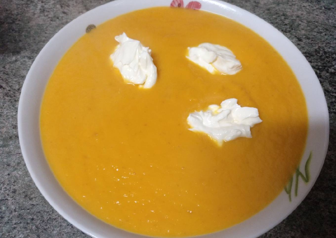Crema de calabaza light