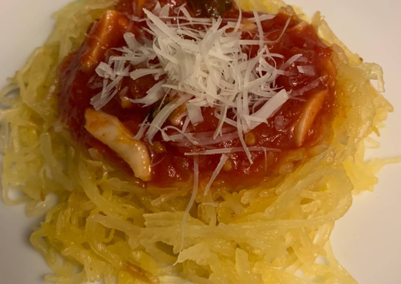 Spaghetti Squash with Marinara Sauce