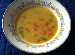 Una foto de Caldo de habas a la mexicana