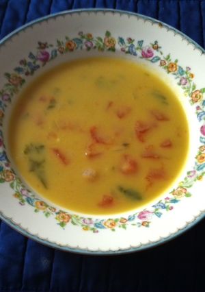 Una foto de Caldo de habas a la mexicana