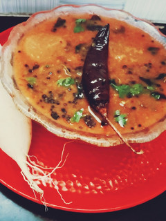 முள்ளங்கி கதம்ப சாம்பார். செய்முறை முக்கிய புகைப்படம்