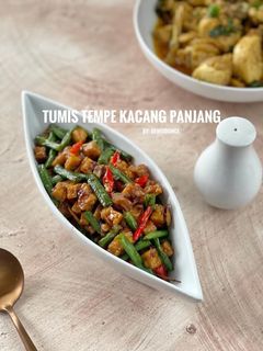 Foto resep Tumis tempe kacang panjang