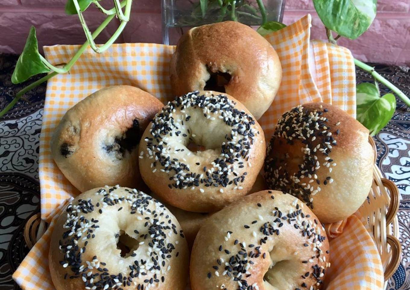 Bagel dengan Ragi Alami /Sourdough Bagels