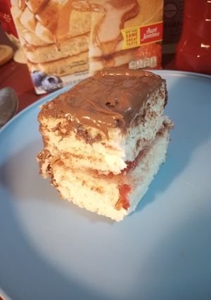 A picture of Nutella, Strawberry Jam Oven Pancake.