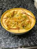 202. Consomé de apio y manzana (entrante sopa)