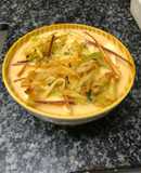 202. Consomé de apio y manzana (entrante sopa)