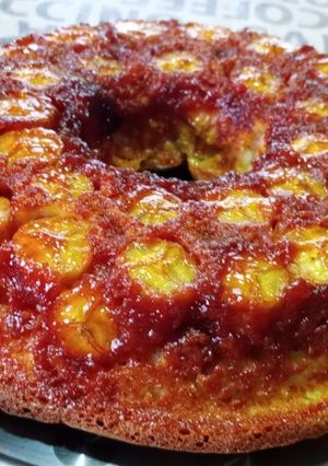 Una foto de Torta invertida de Banana